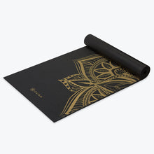 Load image into Gallery viewer, Premium Metallic Medallion Yoga Mat (6mm)