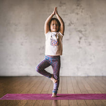 Load image into Gallery viewer, Kids Pink Zebra Yoga Mat (4mm)