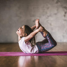 Load image into Gallery viewer, Kids Pink Zebra Yoga Mat (4mm)