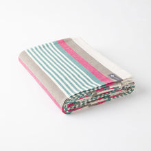 Load image into Gallery viewer, Halfmoon Beachstripe Cotton Yoga Blanket
